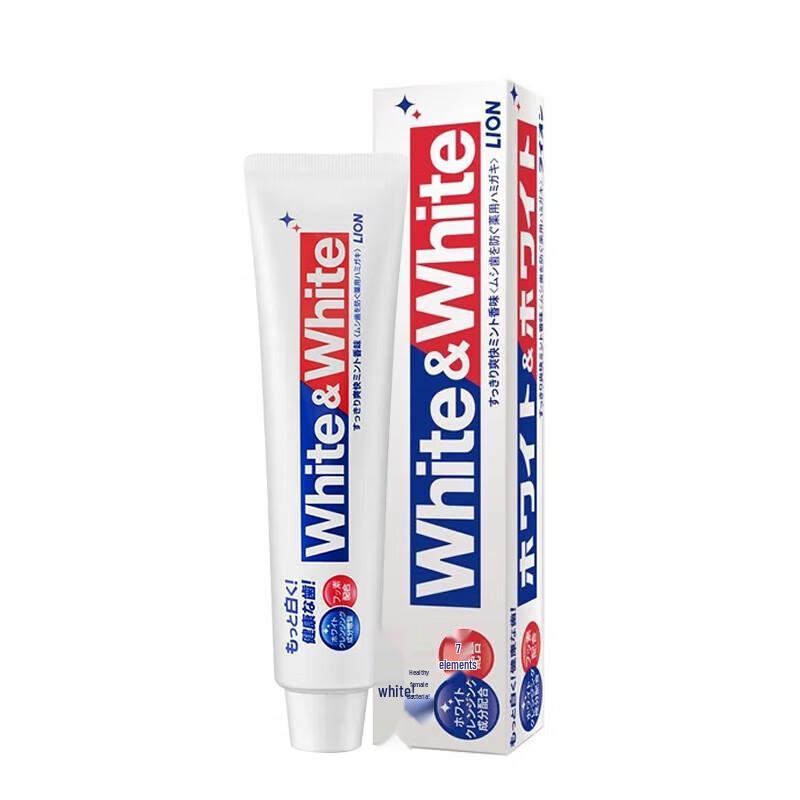 Lion WHITE&WHITE Whitening Toothpaste
Lion WHITE&WHITE Whitening Toothpaste