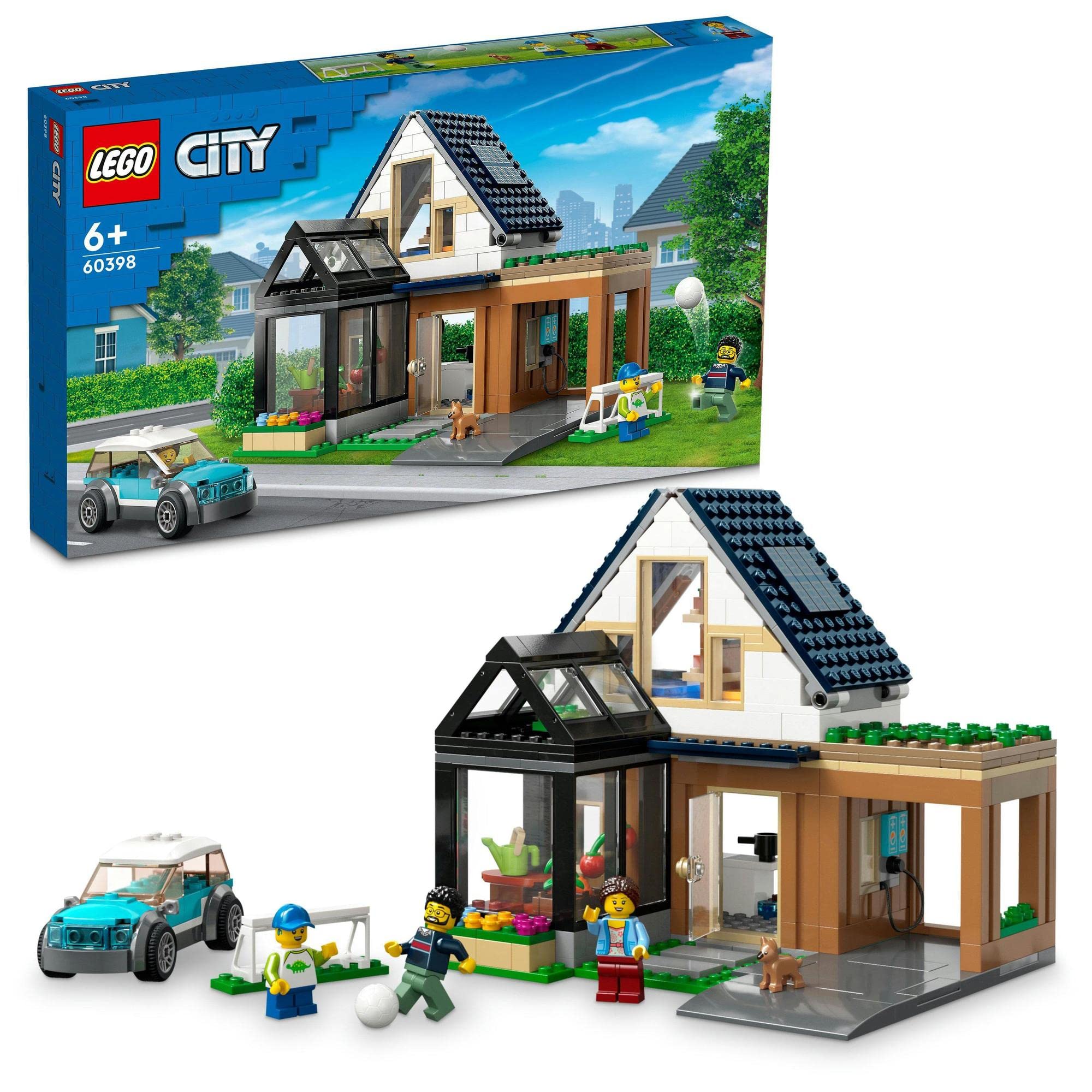LEGO City Modern House and Electric Car 60398 Toy Block Present City Building Car Car Мальчики Девочки 6 лет ~
LEGO City Modern House and Electric Car 60398 Toy Block Present City Building Car Car Мальчики Девочки 6 лет ~