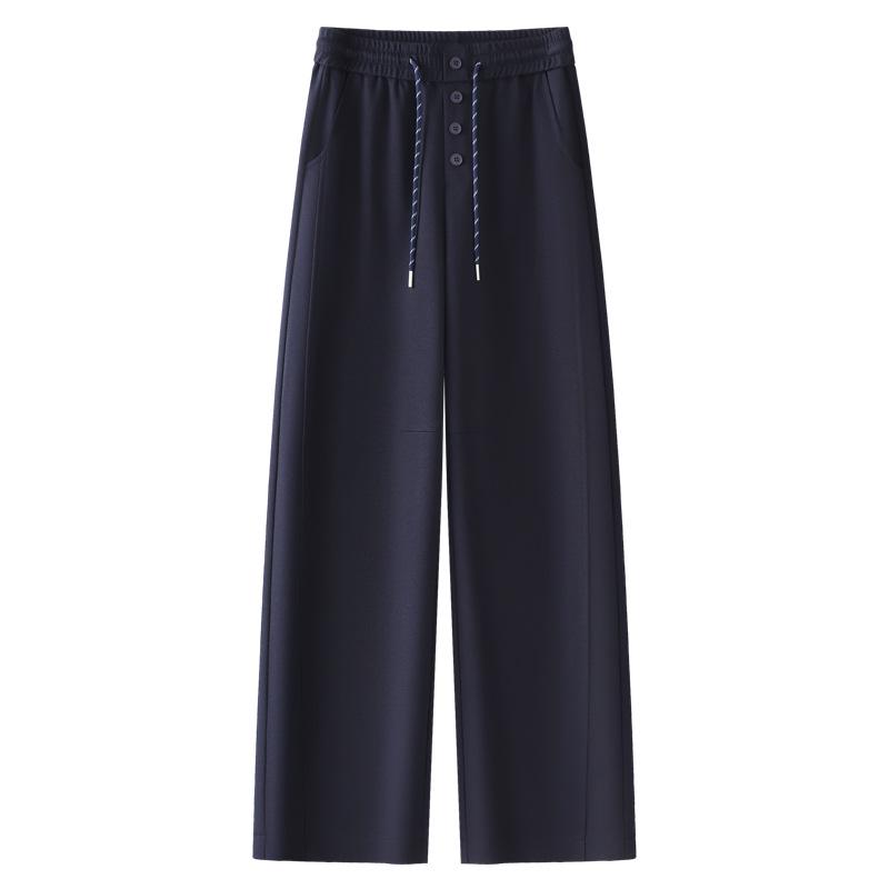 Женские бежевые брюки с высокой посадкой, утягивающие, с широкими штанинами - Новые 2025 Весна/Осень, повседневный стиль с прямыми штанинами L темно-синий
Женские бежевые брюки с высокой посадкой, утягивающие, с широкими штанинами - Новые 2025 Весна/Осень, повседневный стиль с прямыми штанинами L темно-синий