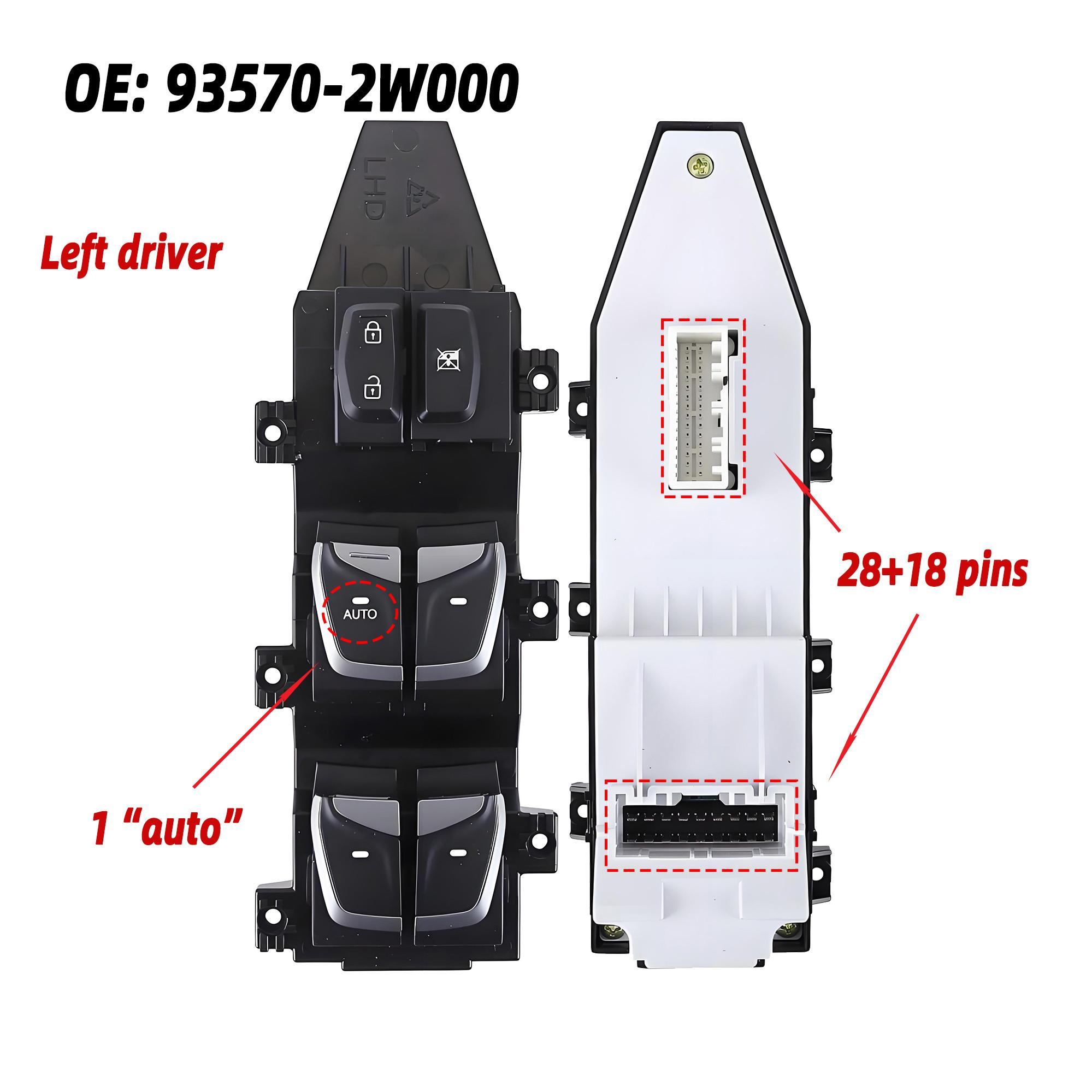 93570-2W000 935702W000 For Hyundai Santa Fe Sport XL 2013 2014 2015 2016,Left Driver Side Master Power Window Control Switch LHD 935702W000
93570-2W000 935702W000 For Hyundai Santa Fe Sport XL 2013 2014 2015 2016,Left Driver Side Master Power Window Control Switch LHD 935702W000