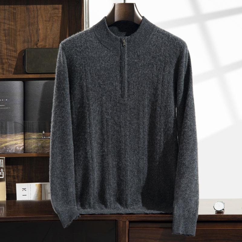 Men s Middle-Aged Cashmere Jacquard Sweater with Half-High Collar Zipper - Thick and Warm for Autumn and Winter XXXL темно-сірий
Men s Middle-Aged Cashmere Jacquard Sweater with Half-High Collar Zipper - Thick and Warm for Autumn and Winter XXXL темно-сірий