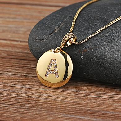 Nidin Fashion 26 Letters Pendant Necklace For Woman Girls Cute Copper Zircon Round Necklace Fine Party Wedding Jewelry Gift
Nidin Fashion 26 Letters Pendant Necklace For Woman Girls Cute Copper Zircon Round Necklace Fine Party Wedding Jewelry Gift