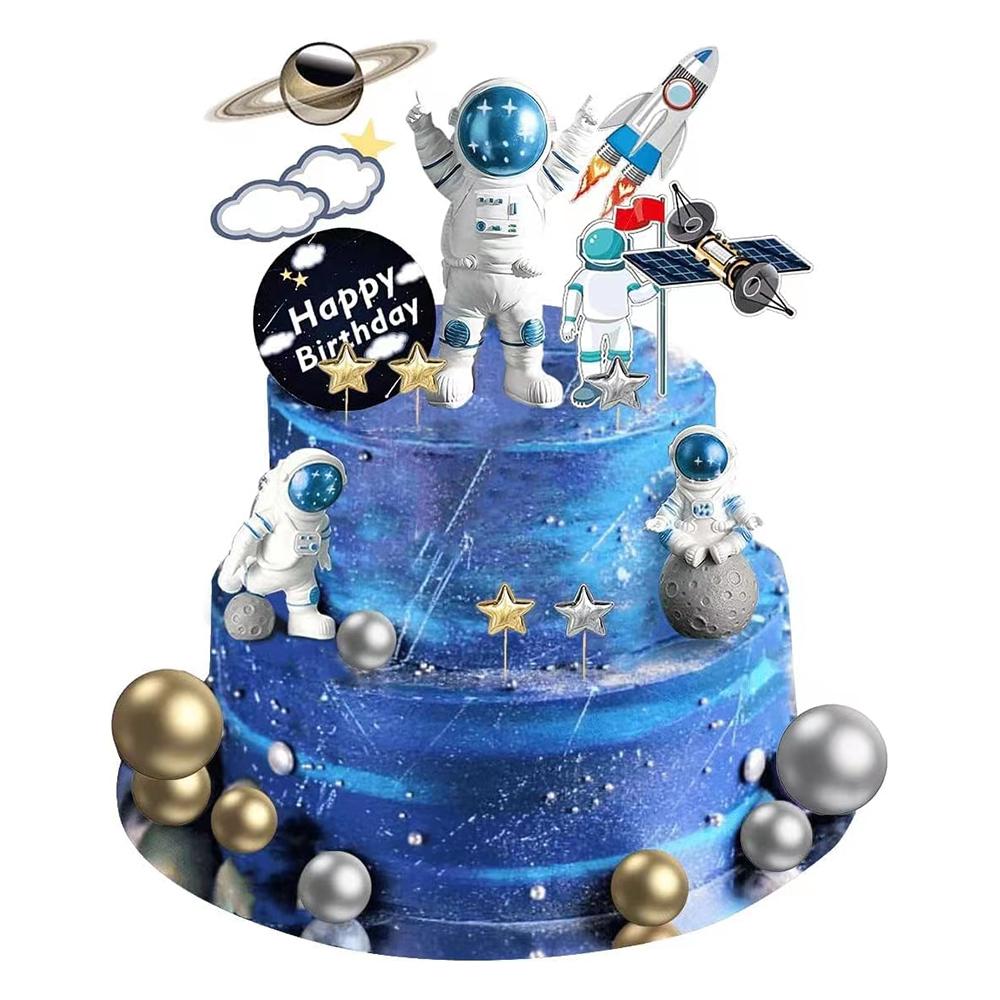 22pcs Astronaut Space Cake Toppers Rocket Planet Cake Decoration Fun Decorations for Birthday Party, Set of Multiple Sizes
22pcs Astronaut Space Cake Toppers Rocket Planet Cake Decoration Fun Decorations for Birthday Party, Set of Multiple Sizes