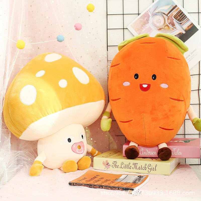 Night market stall creative simulation fruit and vegetable pillow carrot plush toy cartoon doll shop to celebrate corporate gifts to sleep
Night market stall creative simulation fruit and vegetable pillow carrot plush toy cartoon doll shop to celebrate corporate gifts to sleep