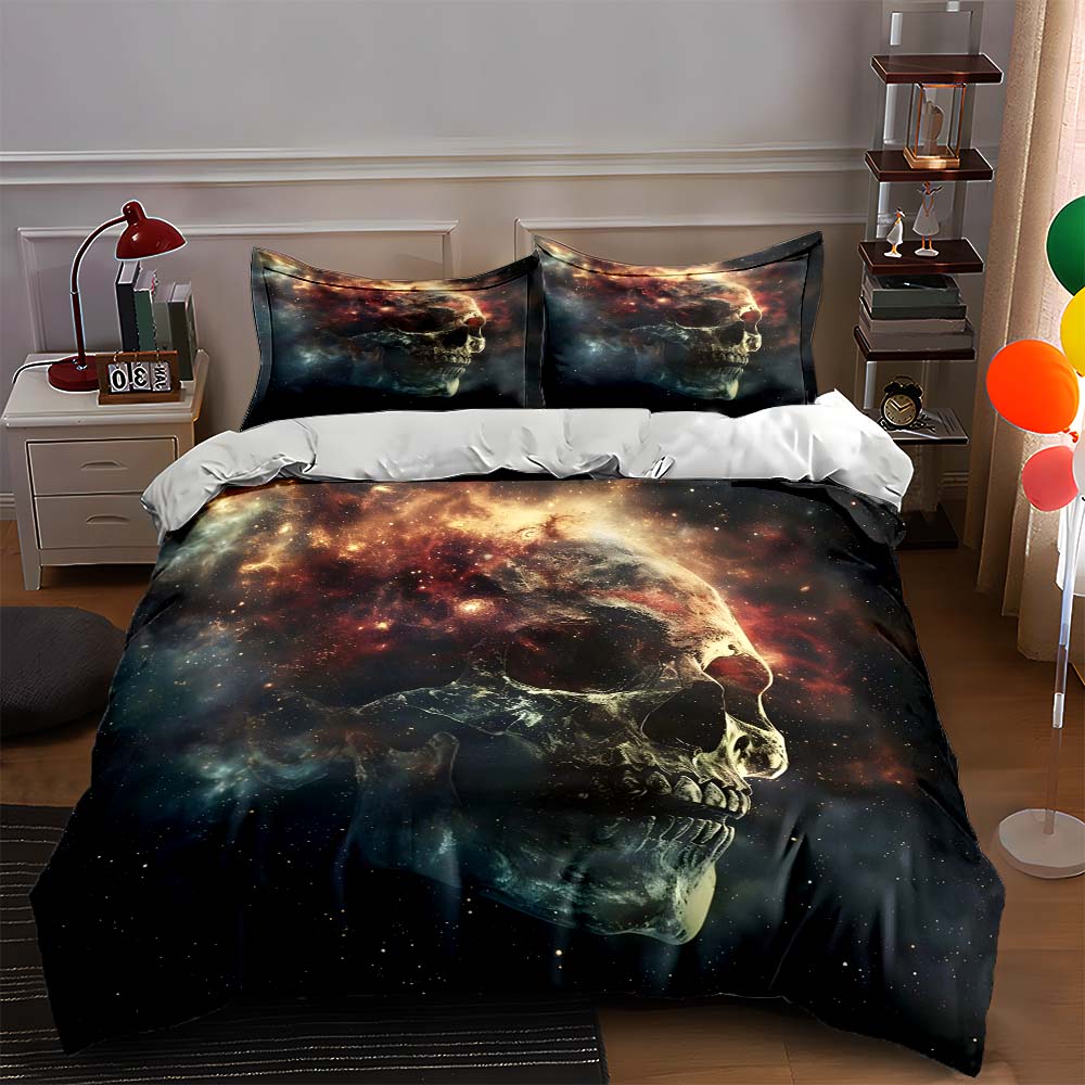 Cosmic skull design. Bedding Duvet cover sets Duvet covers Pillowcases gifts (1 * Duvet Cover 2 * Pillowcases, without duvet insert) 135x200cm
Cosmic skull design. Bedding Duvet cover sets Duvet covers Pillowcases gifts (1 * Duvet Cover 2 * Pillowcases, without duvet insert) 135x200cm