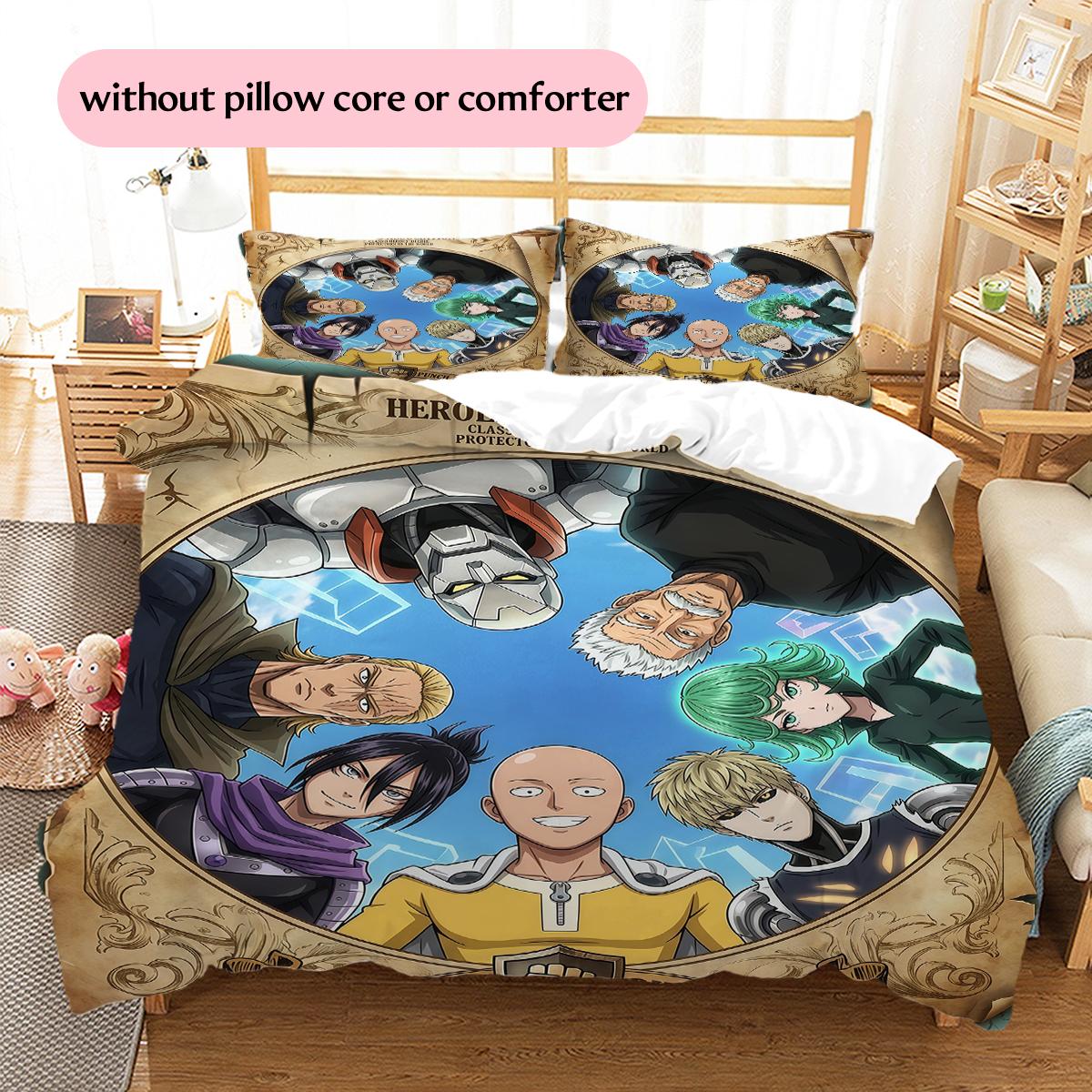 Multiple One Punch Man Characters Pattern Bedding Quilt Set Home Decoration Gift (1 * duvet cover + 2 * pillowcase without core) 135x200cm
Multiple One Punch Man Characters Pattern Bedding Quilt Set Home Decoration Gift (1 * duvet cover + 2 * pillowcase without core) 135x200cm