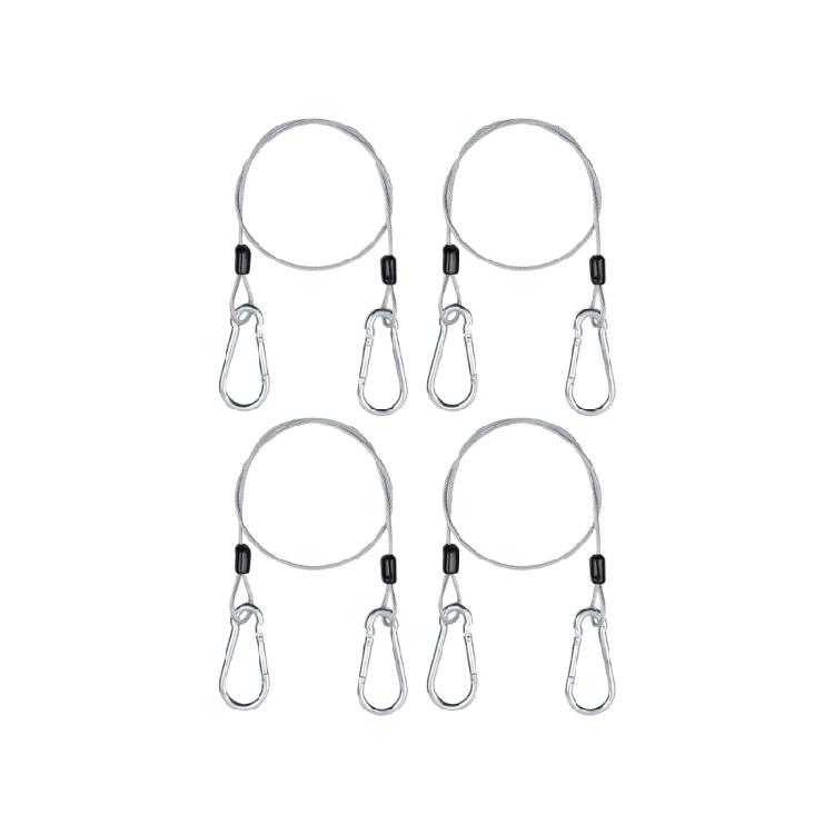 4Pieces Stainless Steel AntiThefts Cables Weather Resistant Locking Wire Rope with Double Hook for Outdoor Equipment 1.5 meters wire rope
4Pieces Stainless Steel AntiThefts Cables Weather Resistant Locking Wire Rope with Double Hook for Outdoor Equipment 1.5 meters wire rope