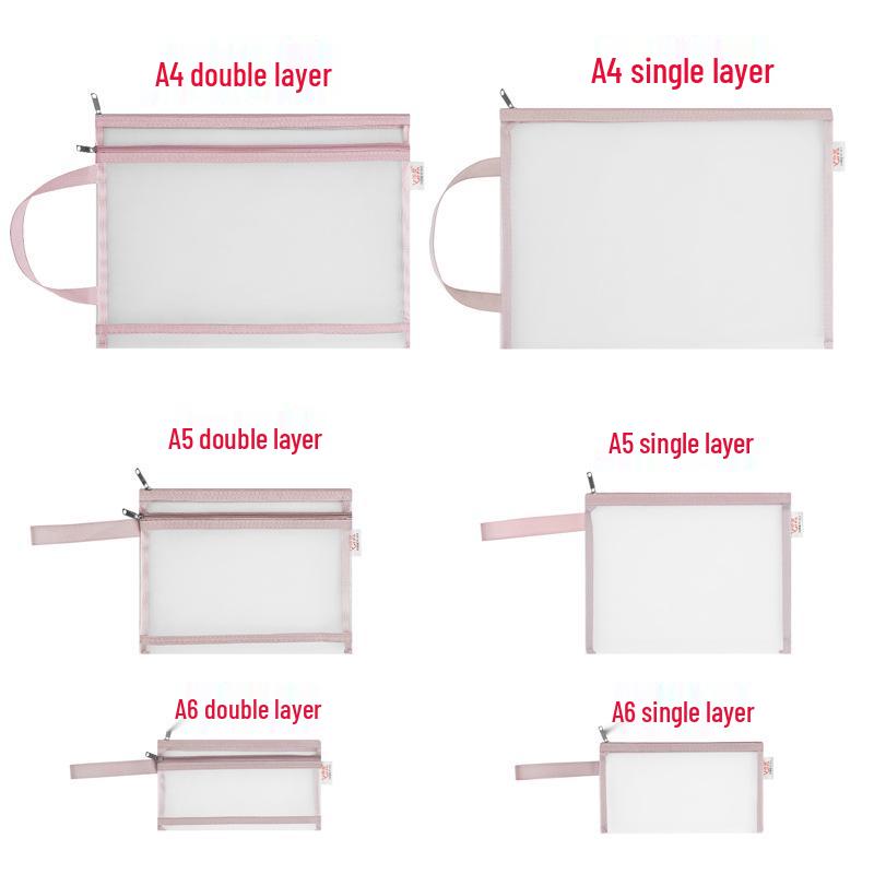 Nylon Mesh Tote: A4 Document, Test Paper, Cosmetics, A5 Receipt, A6 Pencil Storage Bag A6 Single Layer
Nylon Mesh Tote: A4 Document, Test Paper, Cosmetics, A5 Receipt, A6 Pencil Storage Bag A6 Single Layer