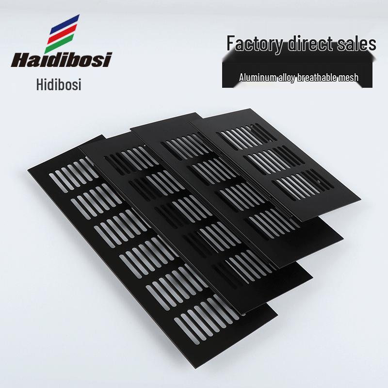Black Aluminum Mesh Vent for Rectangular Cabinet Furniture Accessories 50x150mm Black
Black Aluminum Mesh Vent for Rectangular Cabinet Furniture Accessories 50x150mm Black