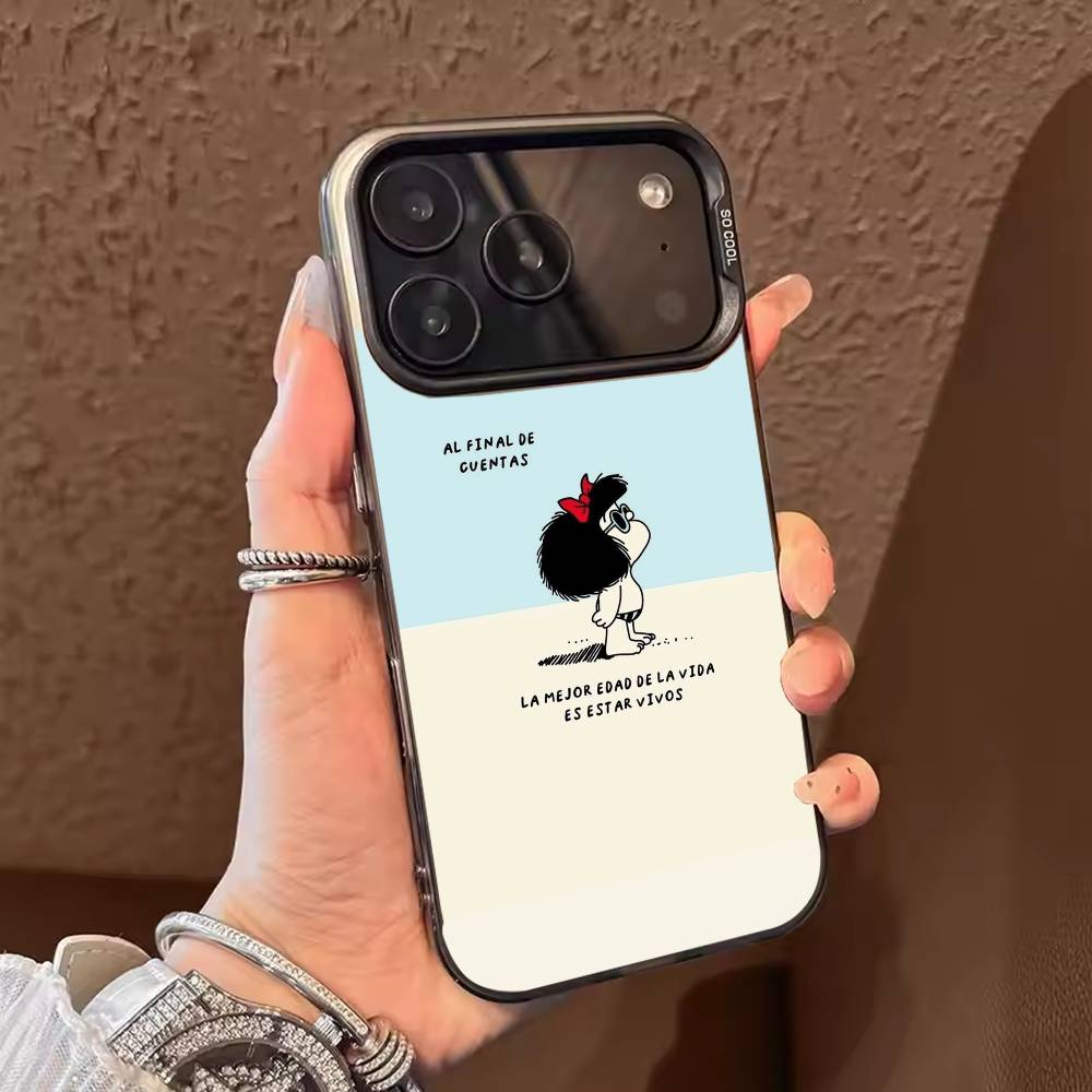 Funny Cartoon M-Mafalda Phone Case For iPhone 17 16 15 14 13 12 11 Pro Max Plus Silver Matte Black Cover iPhone16promax
Funny Cartoon M-Mafalda Phone Case For iPhone 17 16 15 14 13 12 11 Pro Max Plus Silver Matte Black Cover iPhone16promax