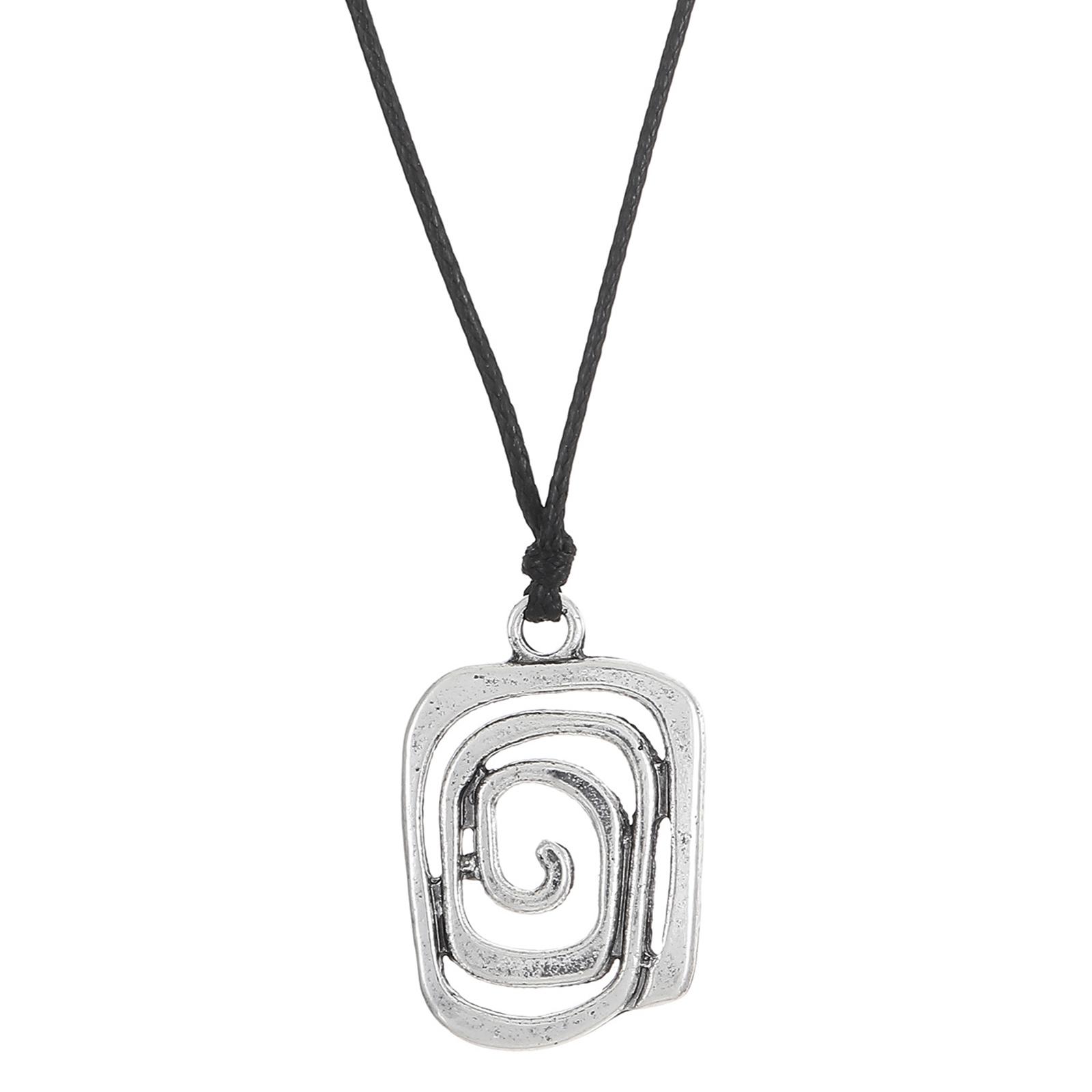 Women s Vintage Necklace Punk Jewelry Chains with Swirl Pendant Adjustable Chain Choker PU Leather Cord Clavicle Chain
Women s Vintage Necklace Punk Jewelry Chains with Swirl Pendant Adjustable Chain Choker PU Leather Cord Clavicle Chain