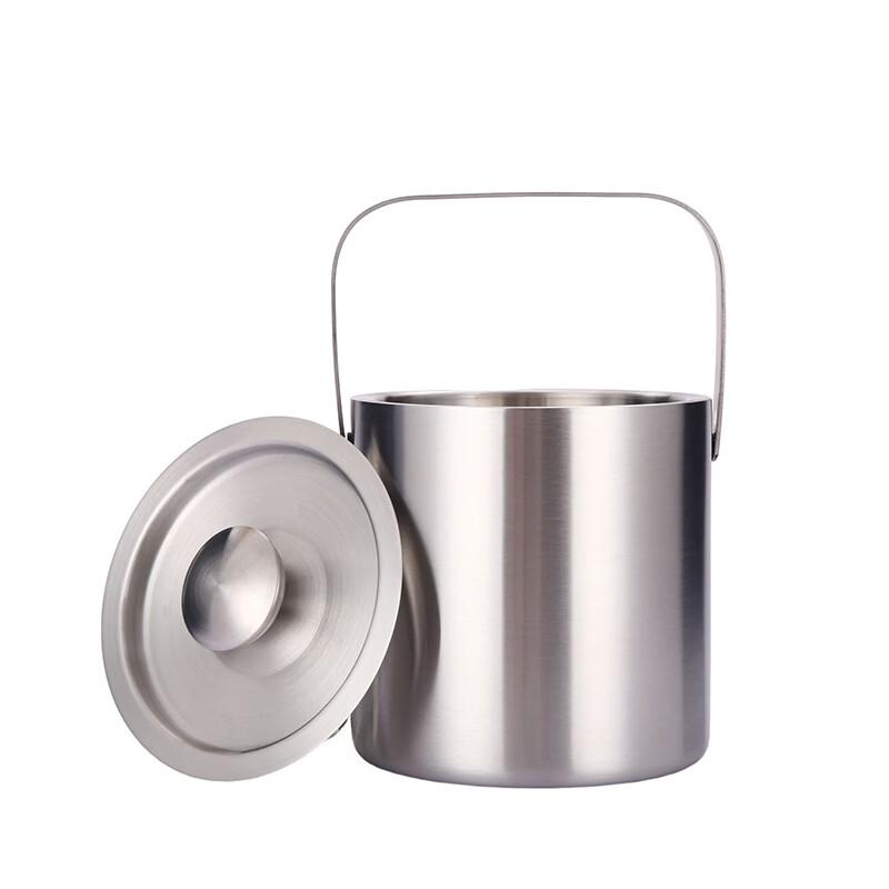 Stainless Steel Double-Layer Insulated Ice Bucket
Stainless Steel Double-Layer Insulated Ice Bucket