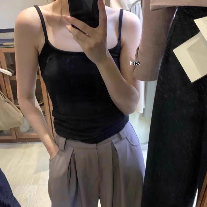 Women s American-Style Spaghetti Strap Vest Bra with Chest Pads - 2024 Spring/Summer High-End Base Layer Top One Size, 80-140 jin
Women s American-Style Spaghetti Strap Vest Bra with Chest Pads - 2024 Spring/Summer High-End Base Layer Top One Size, 80-140 jin