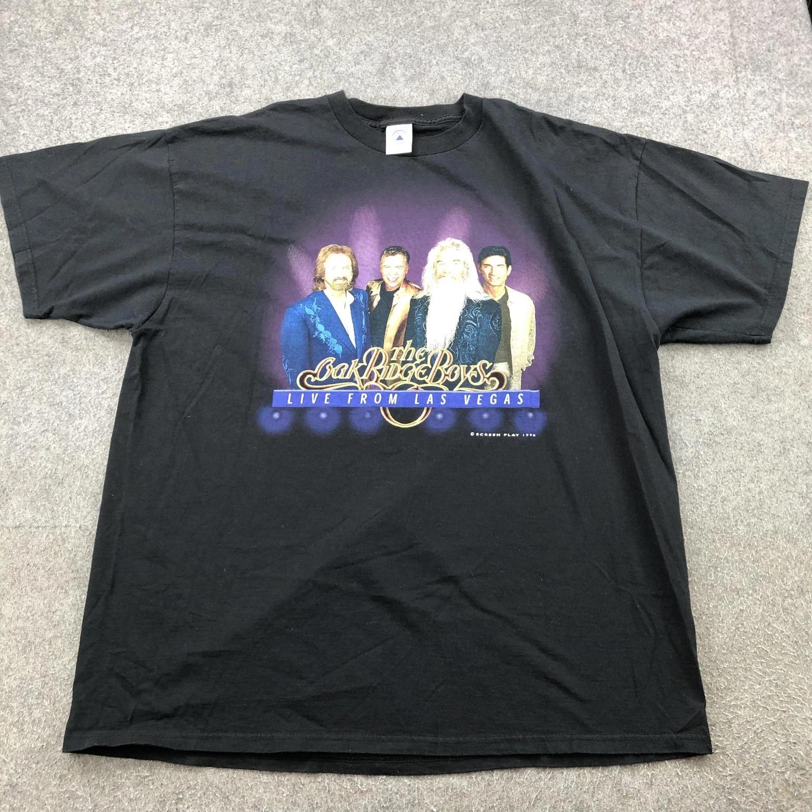 Vintage Oak Ridge Boys Shirt Mens 2XL Black Live From Las Vegas Concert 90s 4XL
Vintage Oak Ridge Boys Shirt Mens 2XL Black Live From Las Vegas Concert 90s 4XL