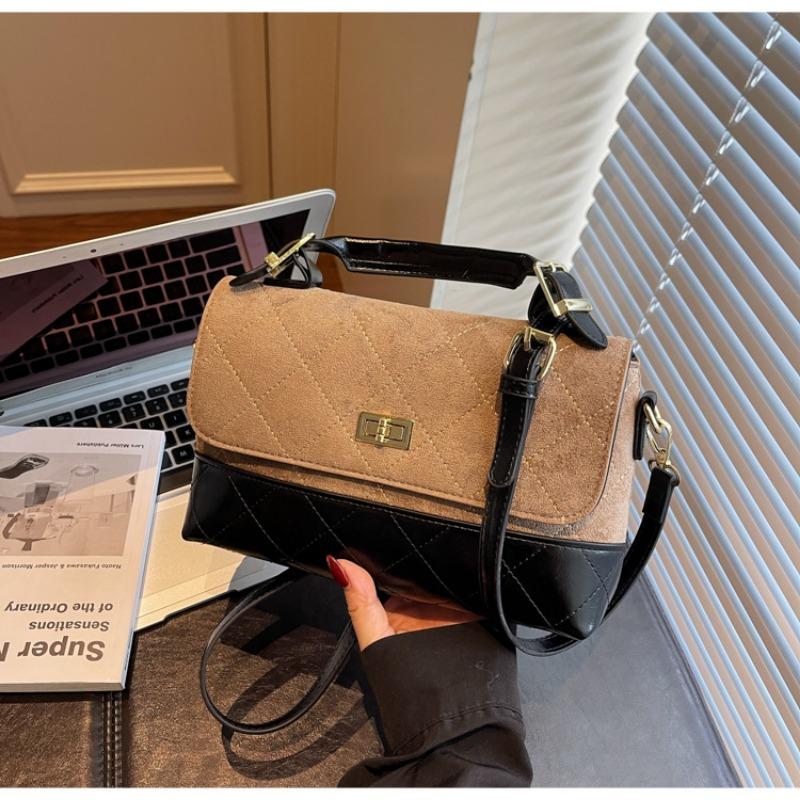 Матовая ретро сумка женская осенне-зимняя новая повседневная ромбовидная сумка-мессенджер универсальная портативная маленькая квадратная сумка хаки