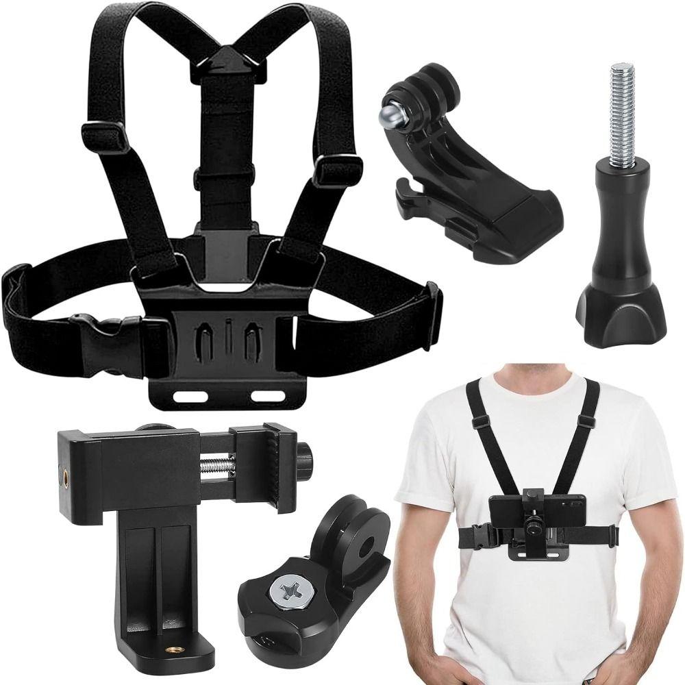 Adjustable Phone Chest Harness Holder Release of Hands Mobile Phone Chest Strap Mount Sport Camera чорний
Adjustable Phone Chest Harness Holder Release of Hands Mobile Phone Chest Strap Mount Sport Camera чорний