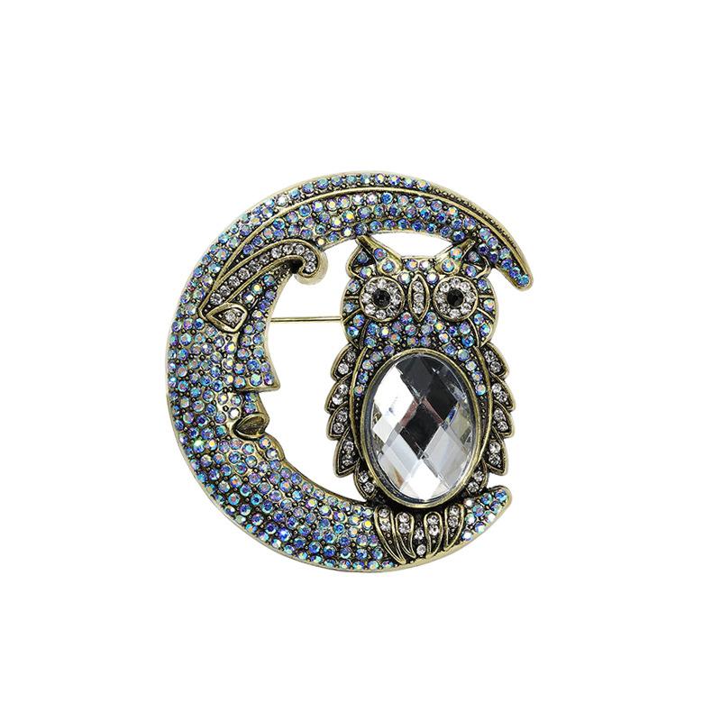 New retro luxury heavy industry moon owl brooch high sense fashion coat coat accessories corsage
New retro luxury heavy industry moon owl brooch high sense fashion coat coat accessories corsage