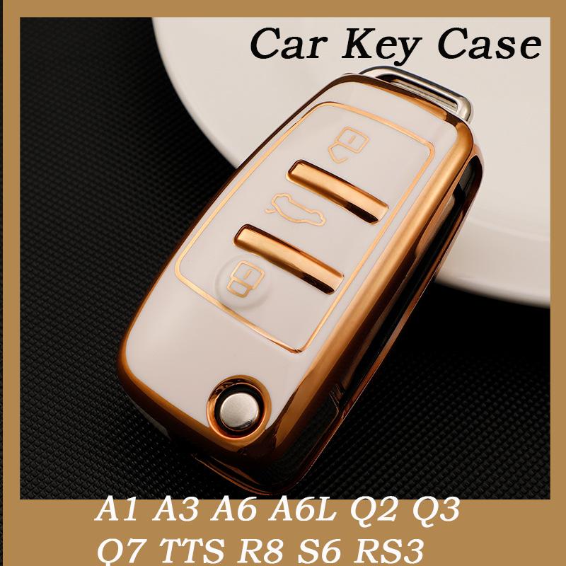 New TPU Car Flip Key Case Cover Shell Fob Keychain Auto Accessories For A1 A3 A6 A6L Q2 Q3 Q7 TTS R8 S6 RS3 Protector
New TPU Car Flip Key Case Cover Shell Fob Keychain Auto Accessories For A1 A3 A6 A6L Q2 Q3 Q7 TTS R8 S6 RS3 Protector