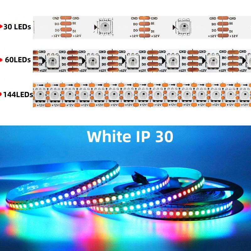 DC5V WS2813 (WS2812B Обновленный) Умная RGB светодиодная лента с индивидуально адресуемыми светодиодами 30/60/144 светодиода Черная/Белая печатная плата IP30/65/67 5M 300LEDs
DC5V WS2813 (WS2812B Обновленный) Умная RGB светодиодная лента с индивидуально адресуемыми светодиодами 30/60/144 светодиода Черная/Белая печатная плата IP30/65/67 5M 300LEDs