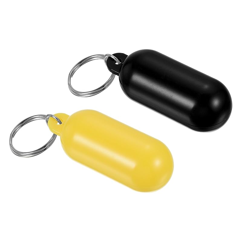 PATIKIL Floating Keychains, Set of 2 Plastic Key Floats, Buoyancy Key Rings for Surfing, Fishing, Marine, Sailing, Black, Yellow
PATIKIL Floating Keychains, Set of 2 Plastic Key Floats, Buoyancy Key Rings for Surfing, Fishing, Marine, Sailing, Black, Yellow