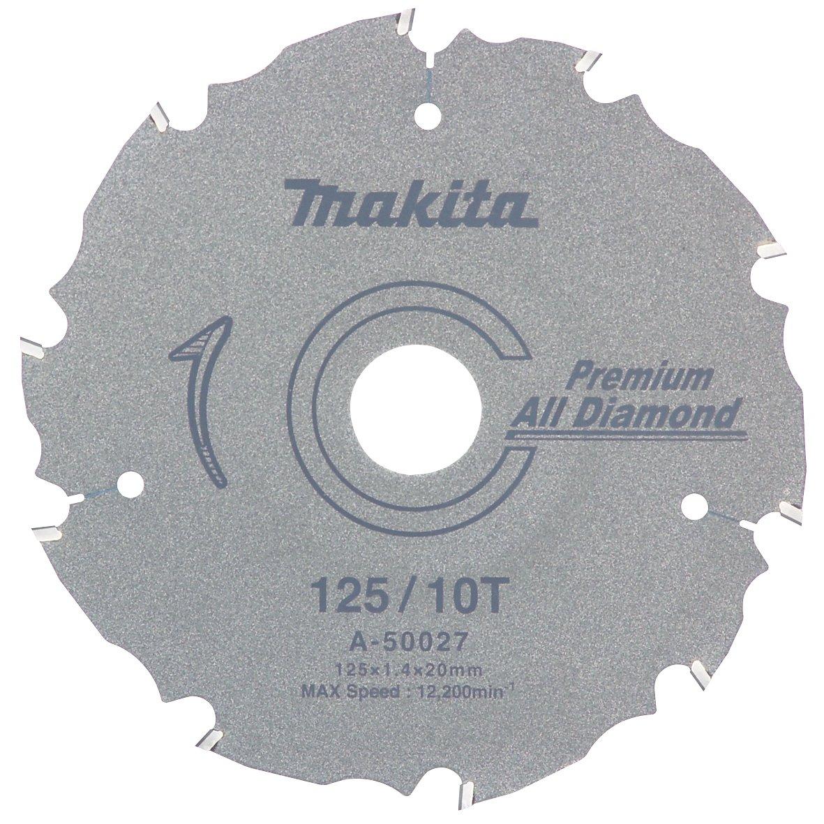 Makita Premium All Diamond Tip Outer Diameter Number of Blades 10T Saw, 125mm, A-50027
Makita Premium All Diamond Tip Outer Diameter Number of Blades 10T Saw, 125mm, A-50027