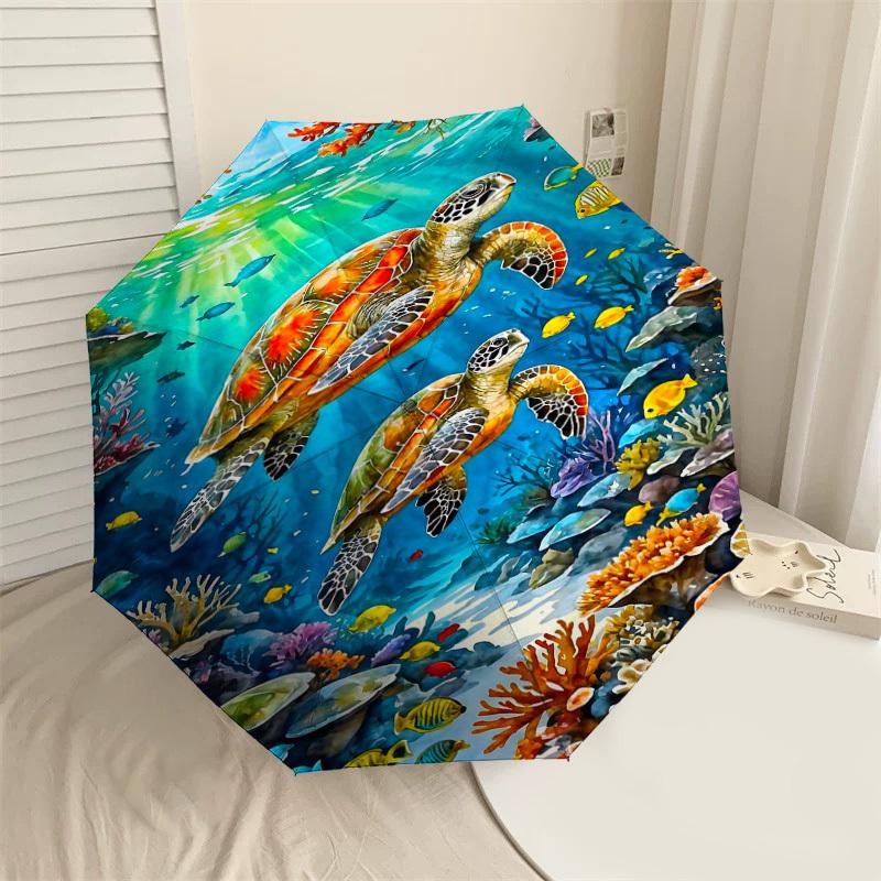 1PC turtle coral Umbrella-8-Rib Reinforced Portable Folding Travel Suitable for All Seasons Outdoor Daily Use -J0328
1PC turtle coral Umbrella-8-Rib Reinforced Portable Folding Travel Suitable for All Seasons Outdoor Daily Use -J0328