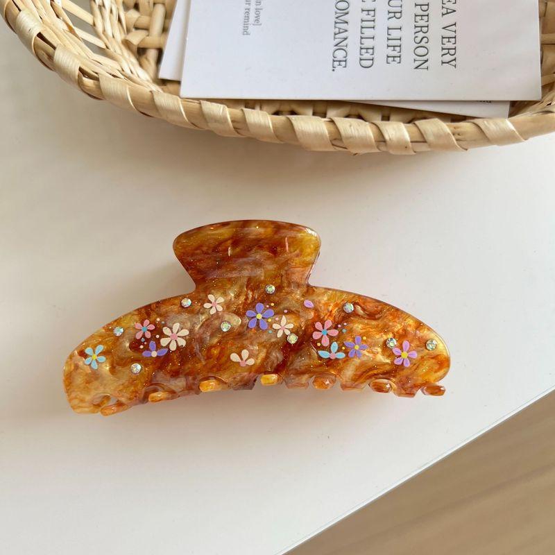 Accessories New Autumn and Winter Style Elegant Rhinestone Flower Hair Clip Acetate High-End Claw Clip European and American Style Hairpin Shark Clip 1 # Caramel Color 10cm
Accessories New Autumn and Winter Style Elegant Rhinestone Flower Hair Clip Acetate High-End Claw Clip European and American Style Hairpin Shark Clip 1 # Caramel Color 10cm