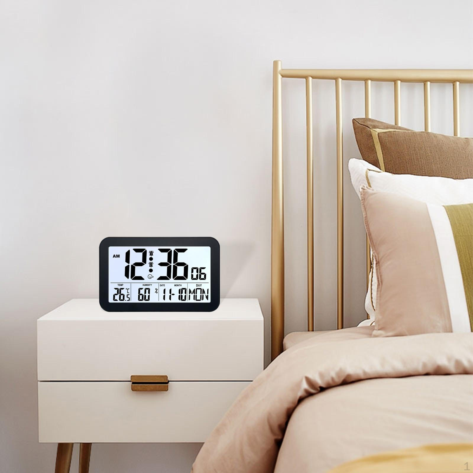 Bedside Digital Alarm Clock, Backlit, Versatile, Easy to Read, with Function, for Desk, Living H180 black
Bedside Digital Alarm Clock, Backlit, Versatile, Easy to Read, with Function, for Desk, Living H180 black