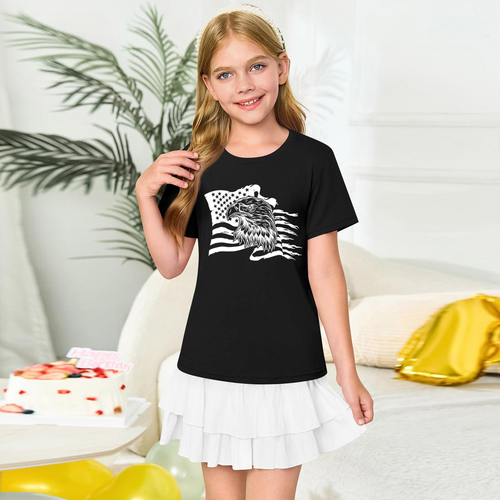 Girls Short Sleeve Crew Neck T Shirt Casual Printed Tee Lightweight Comfortable Fit for Everyday Wear 100 чёрный
Girls Short Sleeve Crew Neck T Shirt Casual Printed Tee Lightweight Comfortable Fit for Everyday Wear 100 чёрный