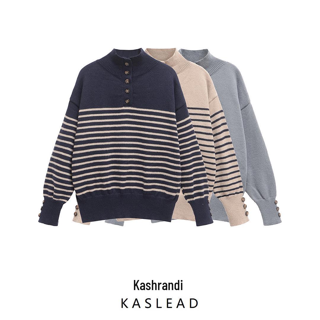 2024 Women s European & American Style Striped Knitted Sweater: Stand-up Collar, Long Sleeve, Crew Neck L
2024 Women s European & American Style Striped Knitted Sweater: Stand-up Collar, Long Sleeve, Crew Neck L