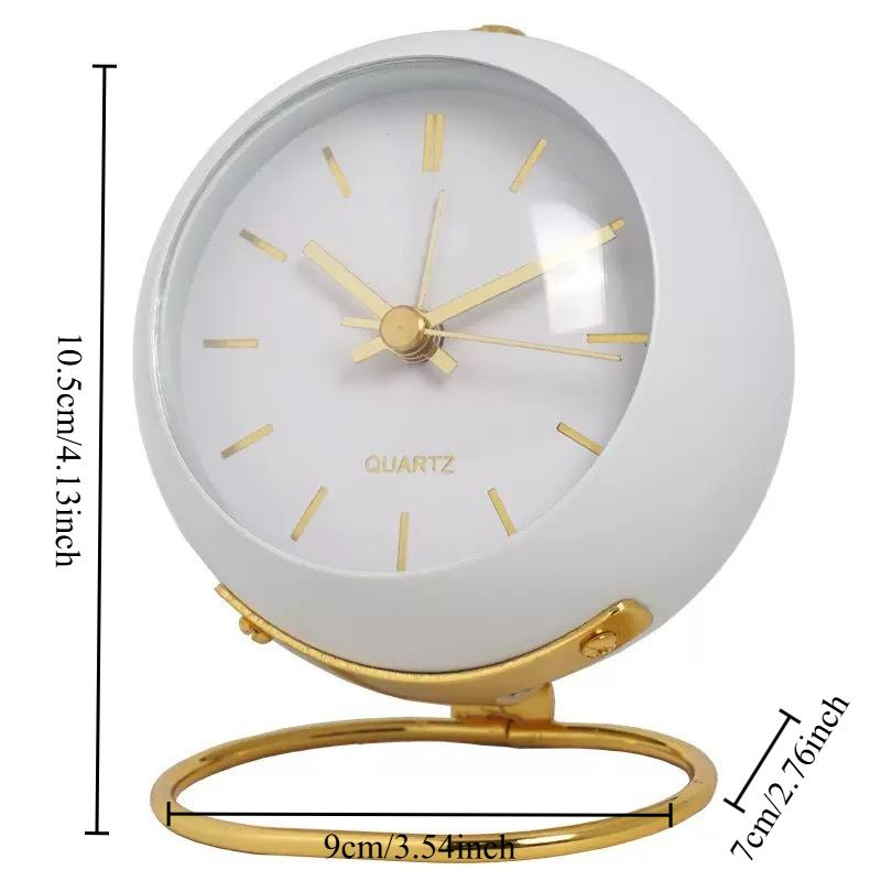 Metal Ring Colored Alarm Clock Exquisite Decoration for Home Desktop Office Silent Internet Famous Alarm Clock білий
Metal Ring Colored Alarm Clock Exquisite Decoration for Home Desktop Office Silent Internet Famous Alarm Clock білий