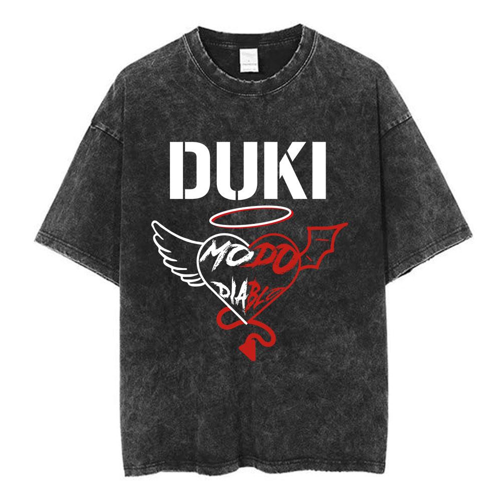 Rapper Duki Album Tour Merch Tshirt Men Women Vintage Washed Short Sleeve T Shirts Cotton Casual Oversized Tshirts Streetwear S
Rapper Duki Album Tour Merch Tshirt Men Women Vintage Washed Short Sleeve T Shirts Cotton Casual Oversized Tshirts Streetwear S