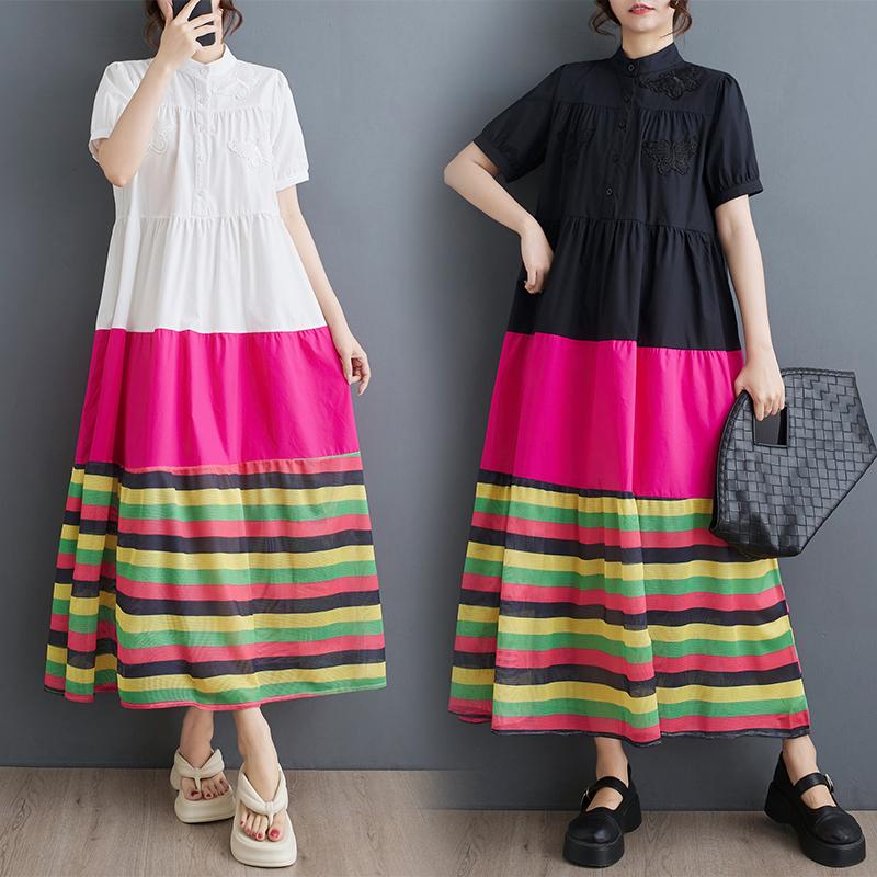 DIMANAF женское платье больших размеров 2024, новое летнее платье-рубашка с коротким рукавом, элегантное свободное длинное платье, повседневные базовые платья One Size белый
DIMANAF женское платье больших размеров 2024, новое летнее платье-рубашка с коротким рукавом, элегантное свободное длинное платье, повседневные базовые платья One Size белый