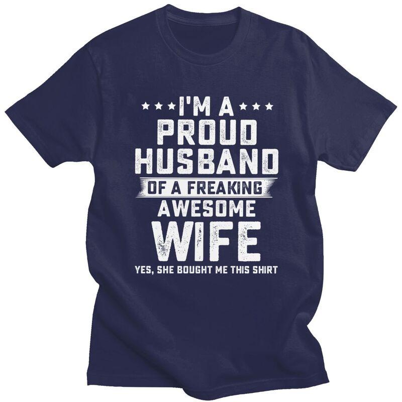 Im Proud Husband Of A Freaking Awesome Wife T Shirt Men ShortSleeve Tshirts Streetwear Tee 100 Cotton Oversized Tshirts 4XL
Im Proud Husband Of A Freaking Awesome Wife T Shirt Men ShortSleeve Tshirts Streetwear Tee 100 Cotton Oversized Tshirts 4XL