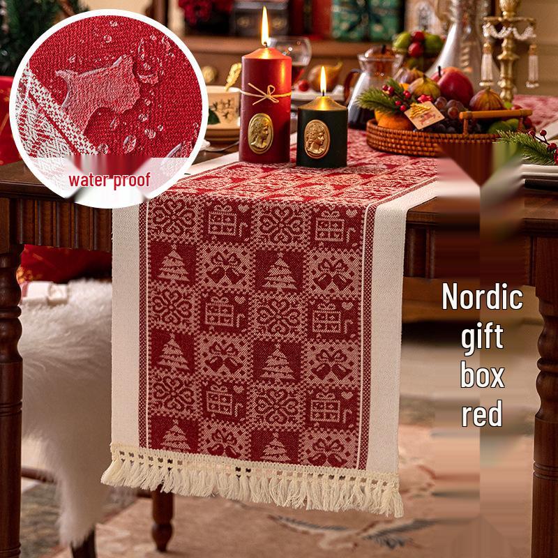 Nordic New Year Red Waterproof Table Runner - Festive Dining and Coffee Tablecloth. Placemat 35x45 cm
Nordic New Year Red Waterproof Table Runner - Festive Dining and Coffee Tablecloth. Placemat 35x45 cm