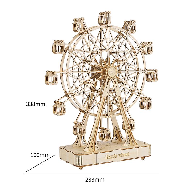Robotime DIY Wooden Rotatable Ferris Wheel Model with Playing Music Toys for children birthday TGN01
Robotime DIY Wooden Rotatable Ferris Wheel Model with Playing Music Toys for children birthday TGN01