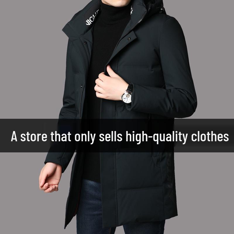 Men s Windproof Thickened Mid-Length Winter Down Jacket L (90-115 lbs) темно-зелений колір
Men s Windproof Thickened Mid-Length Winter Down Jacket L (90-115 lbs) темно-зелений колір