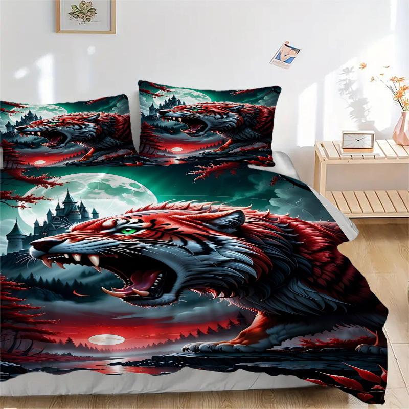 3pcs Fantasy Tiger Duvet Cover Set -Includes 1 Duvet Cover and 2 Pillowcases, No Quilt Core, All-Season Home Decor yy251111185 135x200cm
3pcs Fantasy Tiger Duvet Cover Set -Includes 1 Duvet Cover and 2 Pillowcases, No Quilt Core, All-Season Home Decor yy251111185 135x200cm