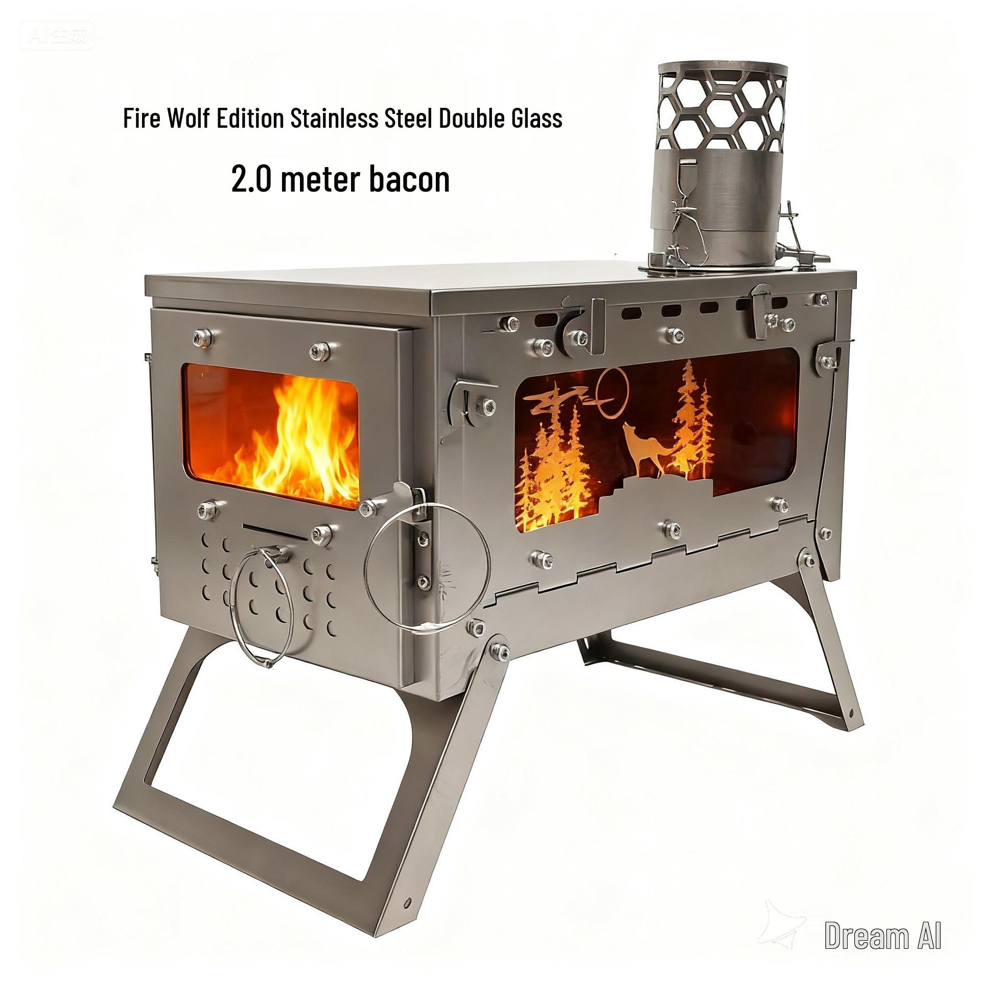 Foldable Stainless Steel Firewood Stove for Outdoor Camping and Hiking
Foldable Stainless Steel Firewood Stove for Outdoor Camping and Hiking