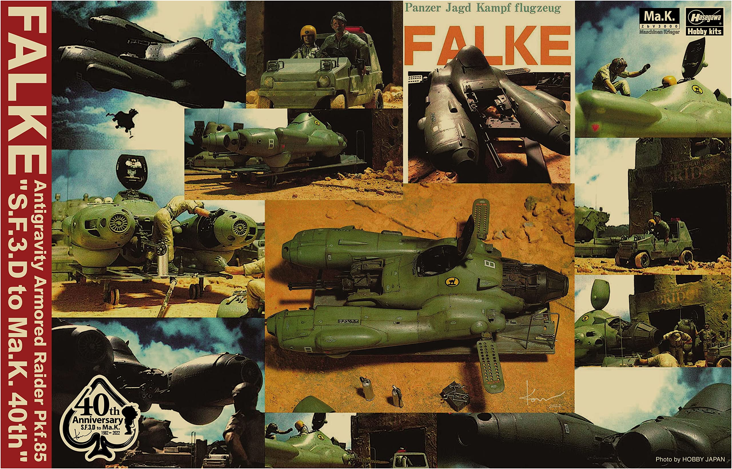 Hasegawa Maschinen Krieger Armored Fighter Falke 40th Anniversary Scale Plastic Model 64125 Anti-Gravity Pkf.85 Ma.K. 1/20
Hasegawa Maschinen Krieger Armored Fighter Falke 40th Anniversary Scale Plastic Model 64125 Anti-Gravity Pkf.85 Ma.K. 1/20