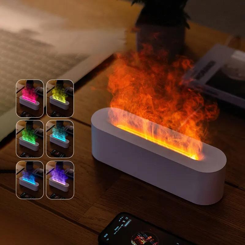Новейший RGB пламя, ароматический диффузор, увлажнитель, USB настольный светильник, имитация света, ароматерапия, очиститель воздуха для спальни с 7 цветами белый
Новейший RGB пламя, ароматический диффузор, увлажнитель, USB настольный светильник, имитация света, ароматерапия, очиститель воздуха для спальни с 7 цветами белый