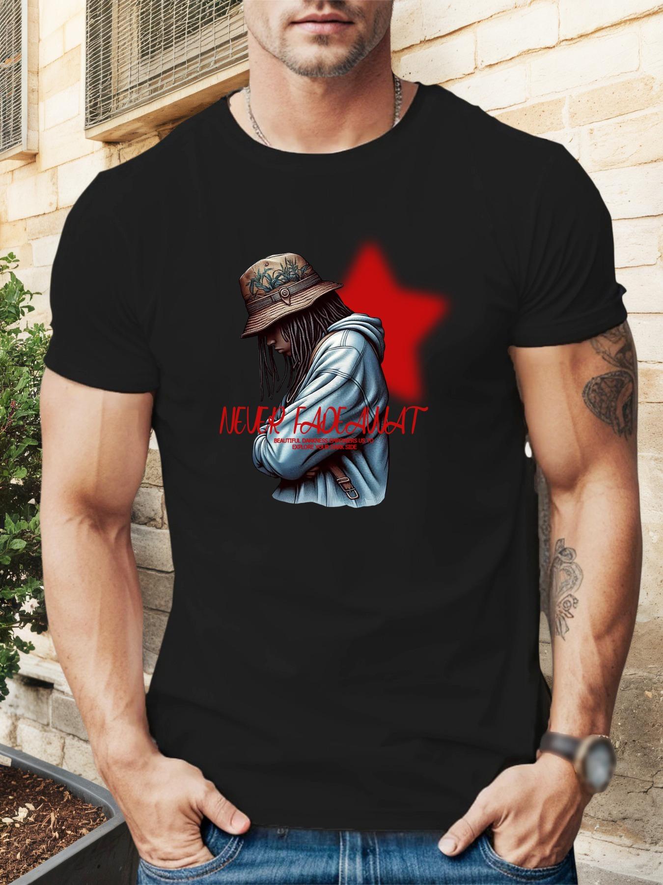 Graphic T-shirt - Never Fade Design with Red Star L
Graphic T-shirt - Never Fade Design with Red Star L