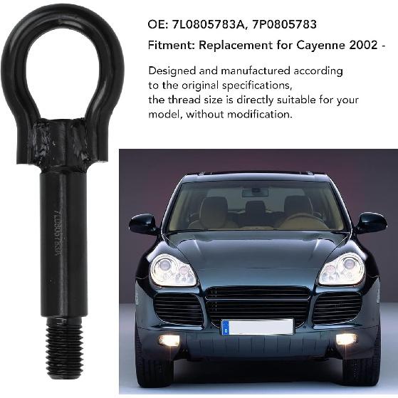 Jeanoko Car Tow Hooks 7L0805783A, Track Racing Style Heavy Duty Towing Eye Hook Bumper Trailer Ring Replacement High Strength for 2002 and Up
Jeanoko Car Tow Hooks 7L0805783A, Track Racing Style Heavy Duty Towing Eye Hook Bumper Trailer Ring Replacement High Strength for 2002 and Up