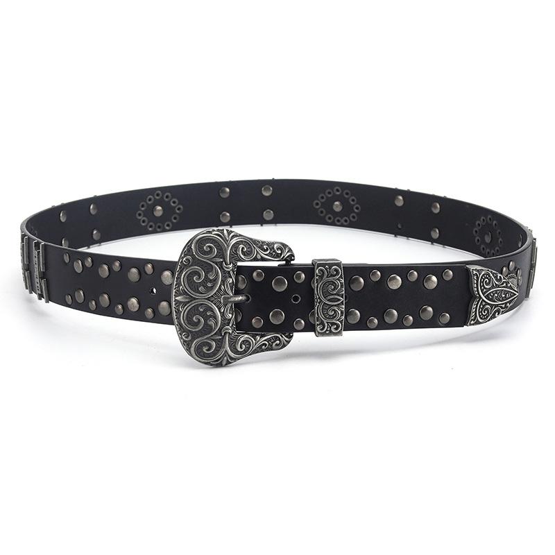 Punk Genuine Leather Belt, A Trendy Youth Belt, A Retro Men s Belt 105cm
Punk Genuine Leather Belt, A Trendy Youth Belt, A Retro Men s Belt 105cm