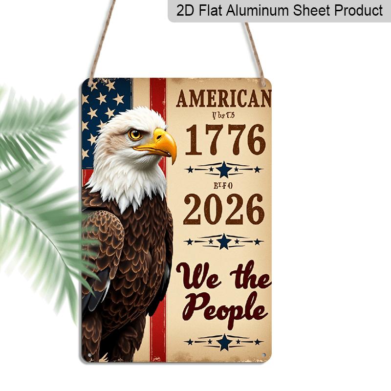 2D Flat Decorative Sign, Plaque1776 2026 Flags Anniversary 250years Metal Sign Aluminium Painting Kitchen Wall Decor Vintage Metal Rustic Wall Art 20*30cm
2D Flat Decorative Sign, Plaque1776 2026 Flags Anniversary 250years Metal Sign Aluminium Painting Kitchen Wall Decor Vintage Metal Rustic Wall Art 20*30cm