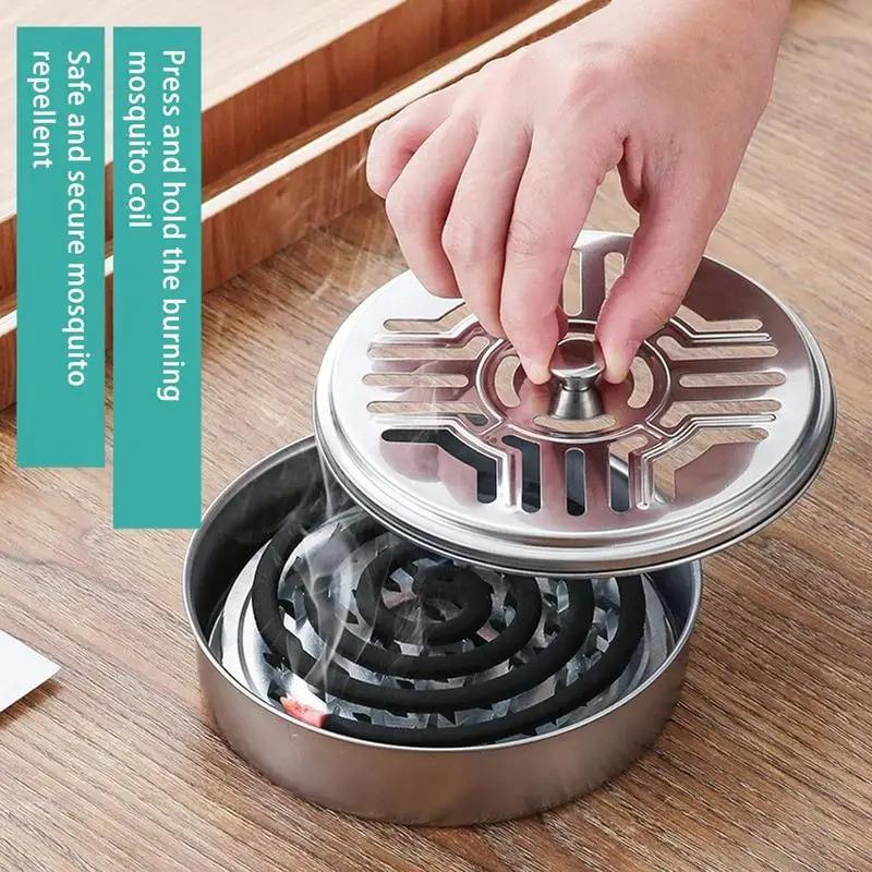 Metal Coil Holder Stainless Steel Fireproof Incense Burner With Hollow Lid And Stand Coil Holder Burner With Brush Ash Catcher CHINA
Metal Coil Holder Stainless Steel Fireproof Incense Burner With Hollow Lid And Stand Coil Holder Burner With Brush Ash Catcher CHINA