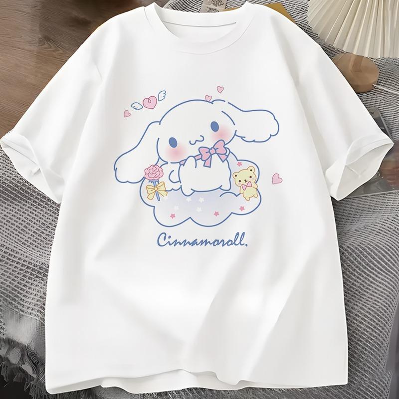 Womens Cinnamoroll Pattern Fun Printed Tshirt Top Cartoon Cute Casual Fashion Cotton Round Neck Trendy Loose Tshirt S
Womens Cinnamoroll Pattern Fun Printed Tshirt Top Cartoon Cute Casual Fashion Cotton Round Neck Trendy Loose Tshirt S