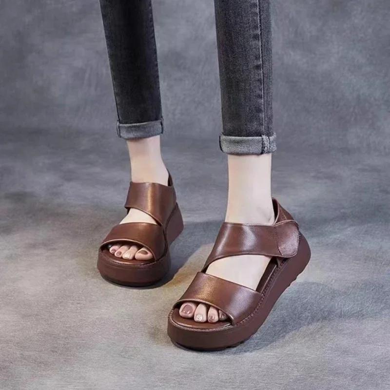 Новые летние универсальные и дышащие римские сандалии в стиле ретро, сандалии Matsutake на толстой подошве для женщин 39 коричневый
Новые летние универсальные и дышащие римские сандалии в стиле ретро, сандалии Matsutake на толстой подошве для женщин 39 коричневый