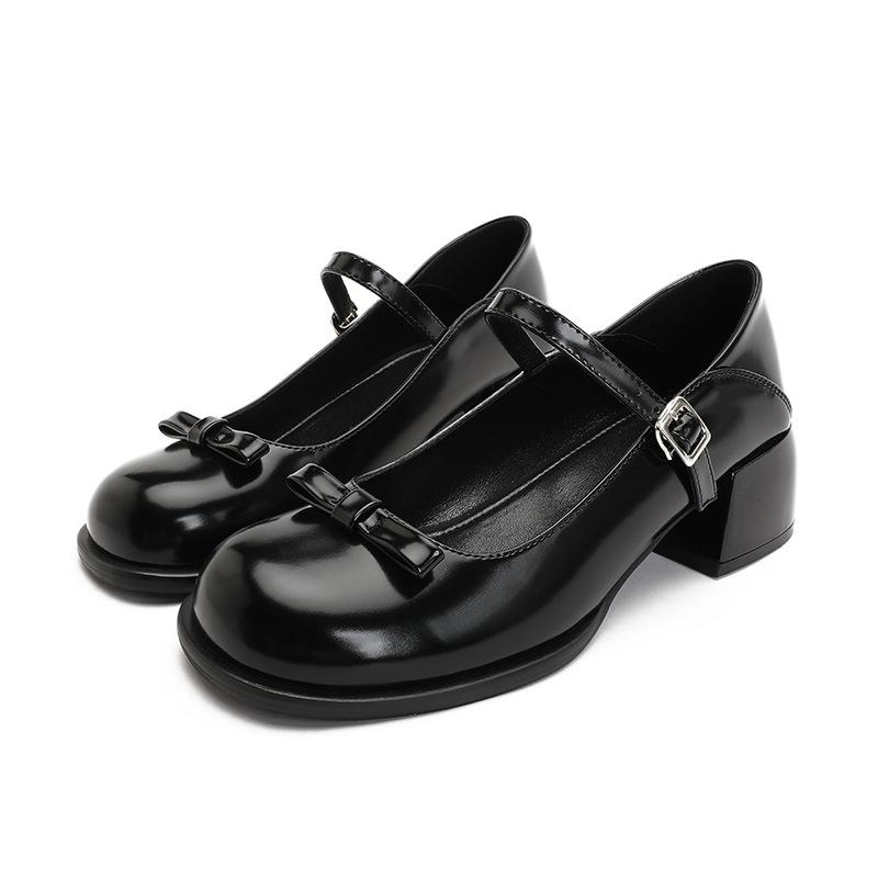 Spring New Bow Mary Jane Shoes, Women Chunky Heel Round Toe French Shallow Mouth Leather Flat Pumps 35 чёрный
Spring New Bow Mary Jane Shoes, Women Chunky Heel Round Toe French Shallow Mouth Leather Flat Pumps 35 чёрный