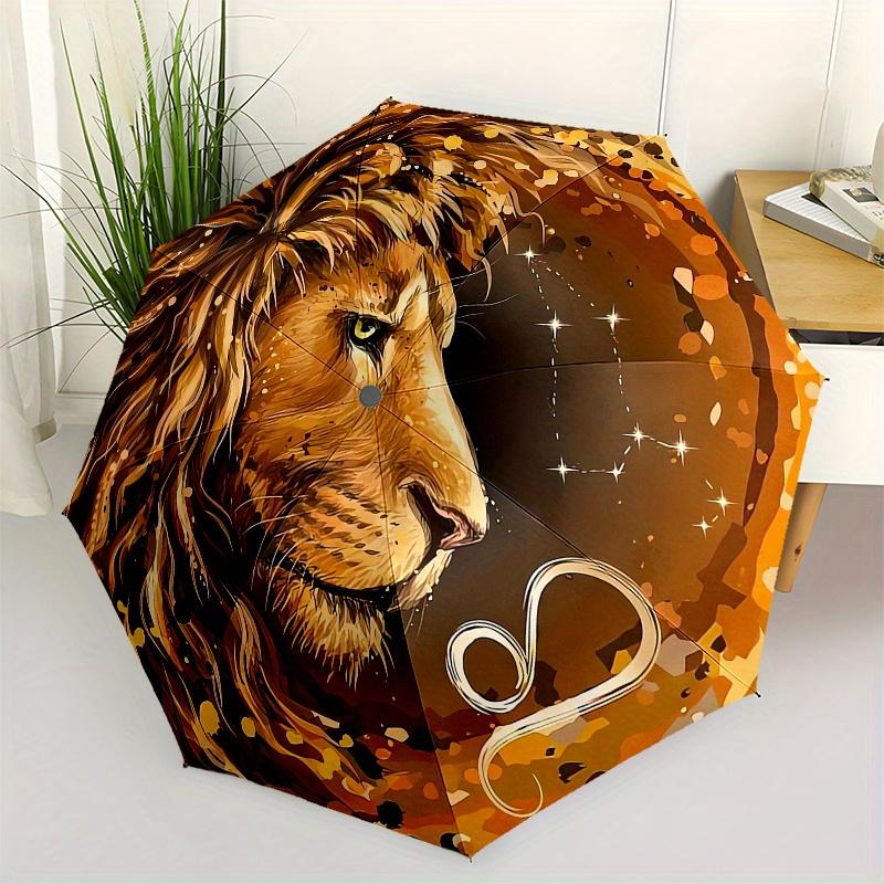 Lion, Zodiac-themed, Eight-ribbed, Self-folding Umbrella Is Suitable for Everyday Outdoor Use and Is An Ideal Gift for Friends and Family, A
Lion, Zodiac-themed, Eight-ribbed, Self-folding Umbrella Is Suitable for Everyday Outdoor Use and Is An Ideal Gift for Friends and Family, A
